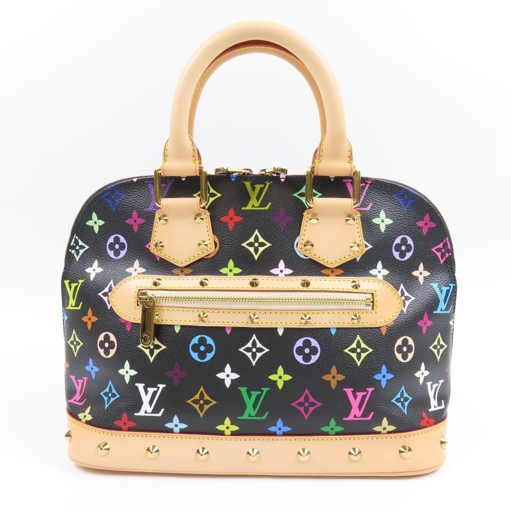 Louis Vuitton Alma PM Vintage Studded Spike Handbag Nume Leather Noir